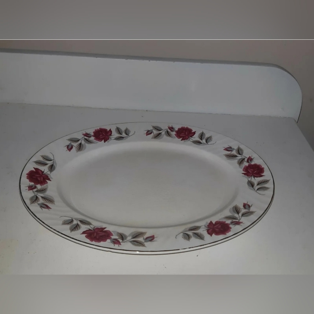 Vintage  Roselyn Barrat's Delphatic  White tableware england Regd.No B755897